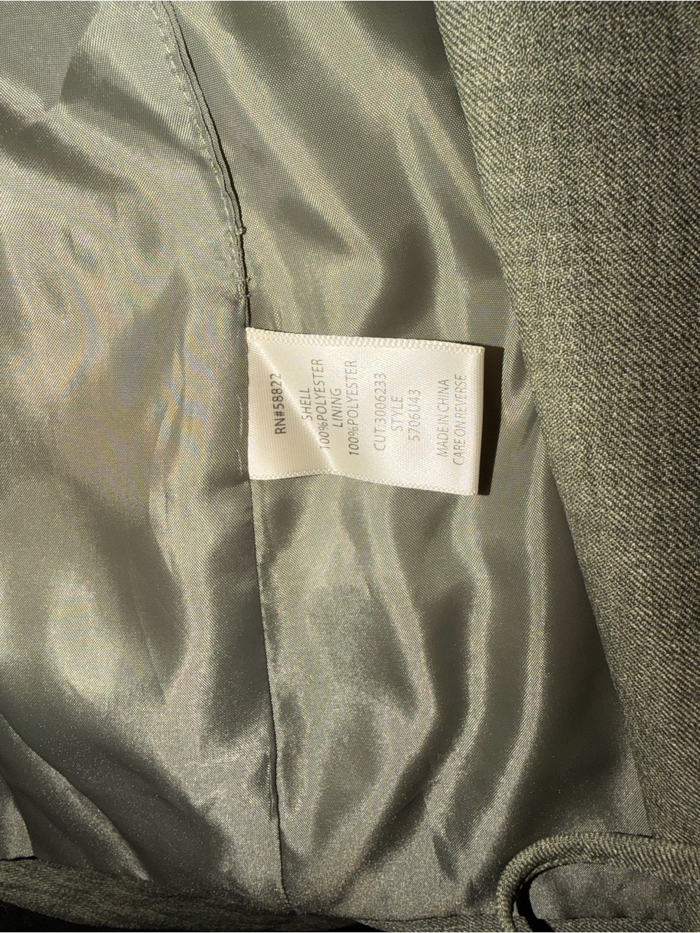 Max Studio London Olive Linen Blend Vest & Wide Leg Pant Set Top XL,Pants Large - Picture 12 of 13